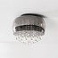 Plafondlamp Zafira met smoke glas en kristalaccenten