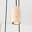 Hanglamp Velin met vijf spots in warme travertinlook