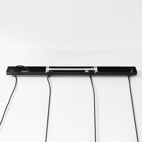 4-lichts hanglamp Imke - grijsblauw smoke, groen en koperglas