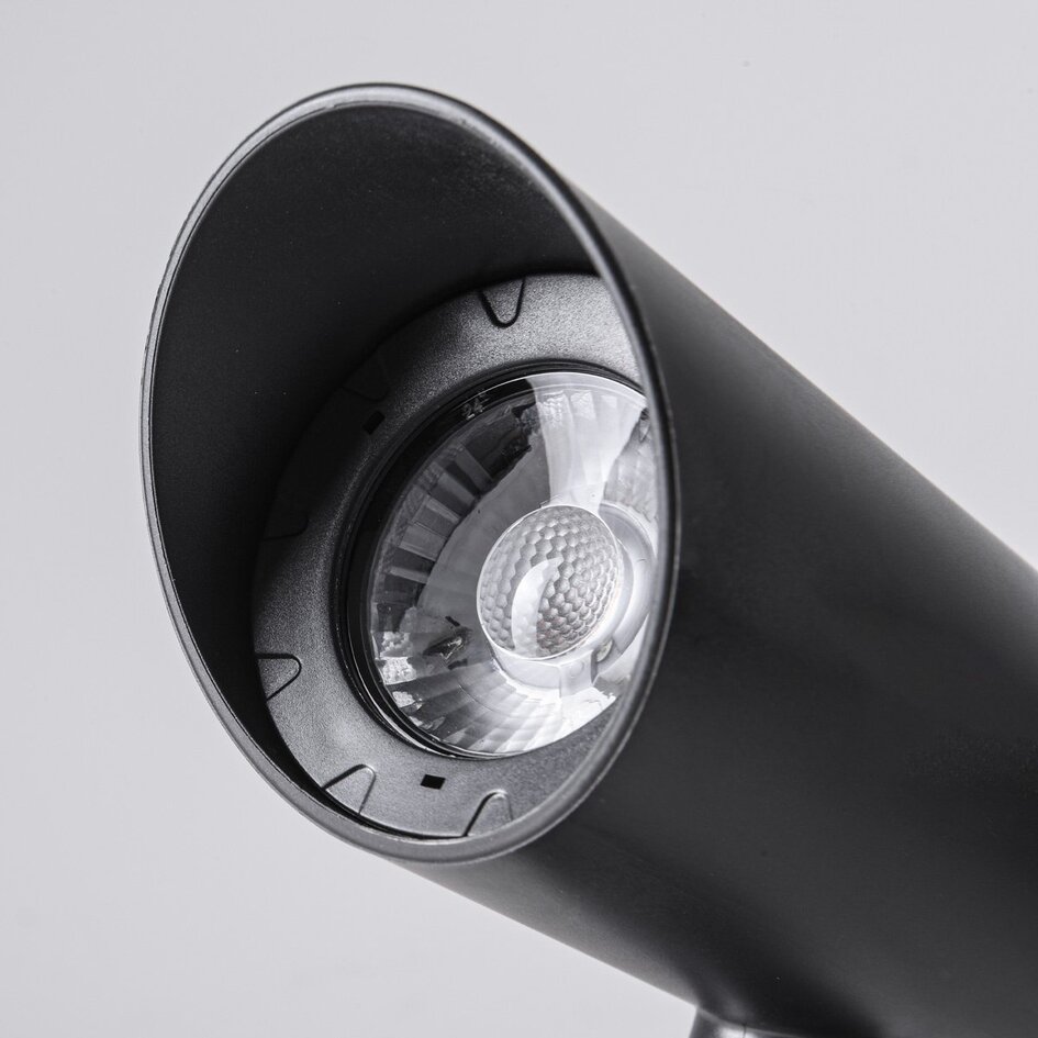 Lot de 6 spots de jardin modernes et inclinables avec télécommande – noir avec LED dimmable