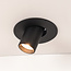 Spot encastrable apparent – noir Ø10 cm