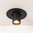 Spot encastrable apparent – noir Ø10 cm