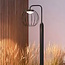 Lampe d'extérieur sur pied Eclipso noire à LED intégrée