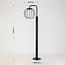 Moderne staande buitenlamp Eclipso - zwart met geïntegreerde LED