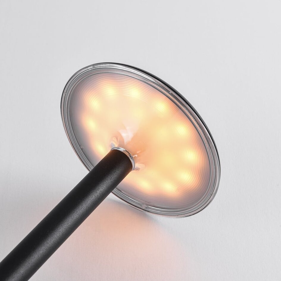 Set van 3 draadloze tafellampen met instelbare lichtkleur en laadstation – Charge