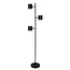 3-lichts staande lamp Diego - zwart industrieel