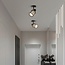 Plafonnier Fori 1 lumière - noir au design en nid d'abeille