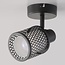Plafonnier Fori 1 lumière - noir au design en nid d'abeille