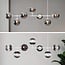 Suspension Hepta 7 lumières en verre fumé - blanc