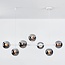7-lichts hanglamp Hepta - smoke glas en wit