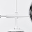 7-lichts hanglamp Hepta - smoke glas en wit