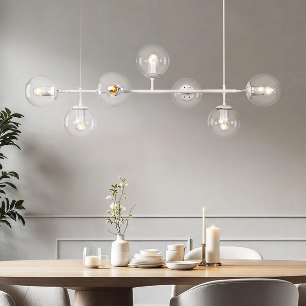 Suspension design avec verre transparent - Hepta
