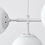 7-lichts hanglamp Hepta - melkwit en transparant glas, wit
