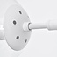 7-lichts hanglamp Hepta - melkwit en transparant glas, wit