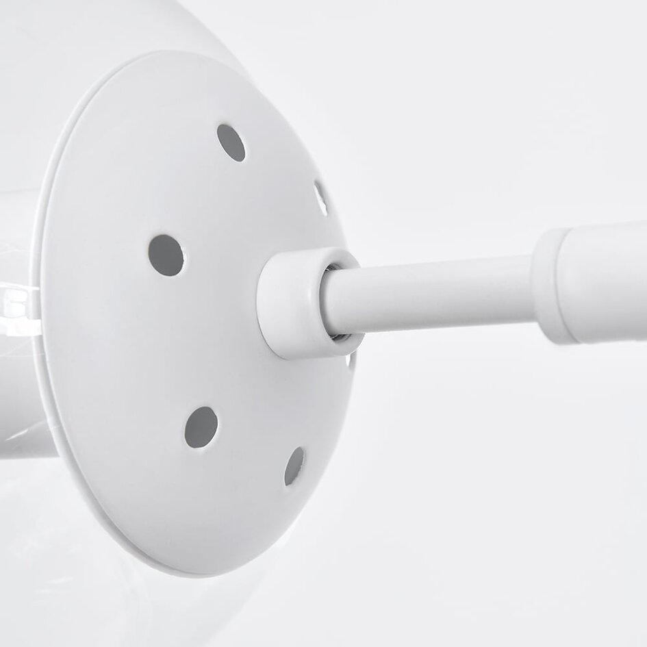 Suspension design avec verre transparent, 7 lumières - Hepta