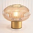 Retro tafellamp met amber glas - Indah
