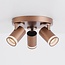 Richtbare plafondspot Focalo in warme aardetint - 3-lichts