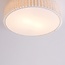 Plafondlamp Vexel met geplooide kap Ø40 cm - gebroken wit