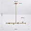 Lampe suspendue Aster - or avec verre transparent