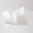 Suspension minimaliste blanche Ame - abat-jour en soie