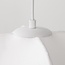 Witte hanglamp Asago 3-lichts met zijden kappen – KD design