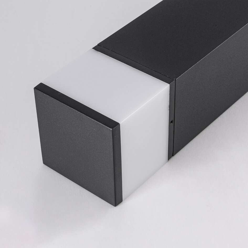 Lampe d'extérieur sur pied avec prise Ute – noir, avec diffuseur et 2 prises