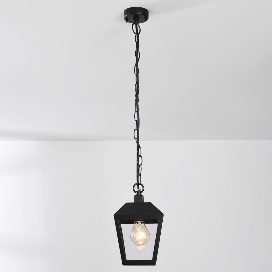 Landelijke hanglamp buiten zwart - Joy