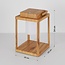 Lampe de table rechargeable Luxor - aspect bois