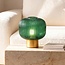 Retro tafellamp met groen glas - Inaya
