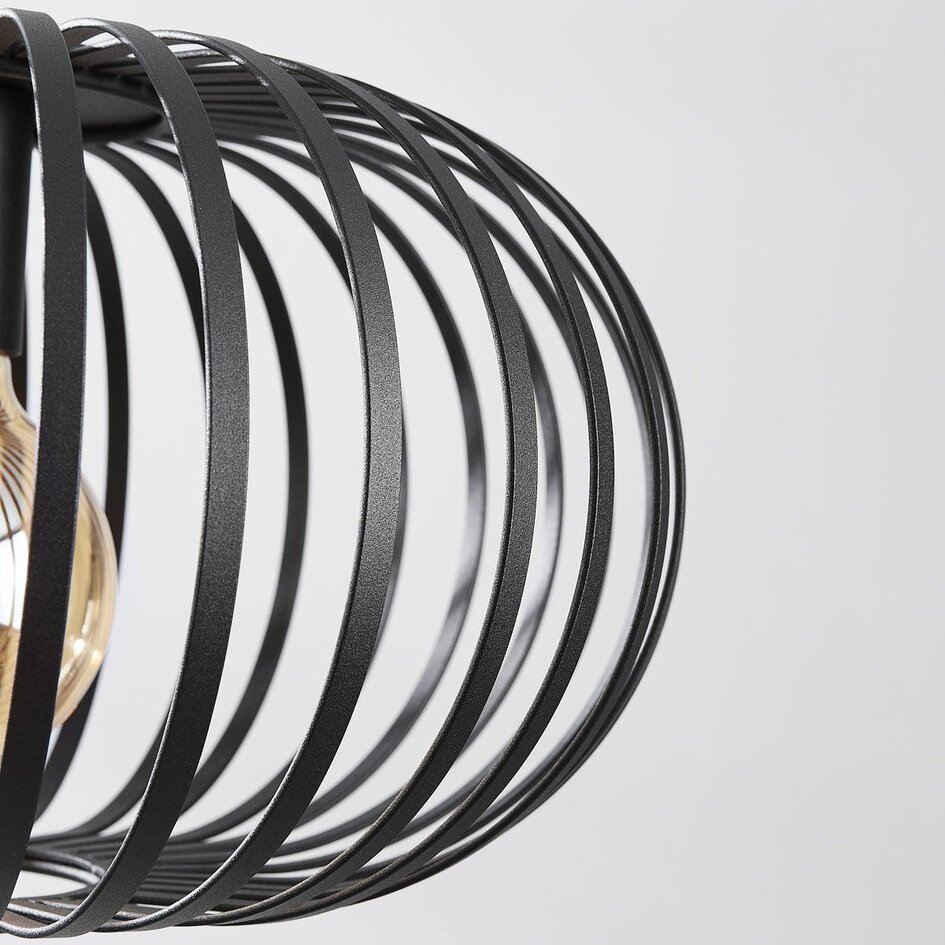 1-lichts hanglamp Sole - zwart