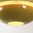Retro hanglamp Orbia in glanzend khaki groen