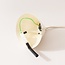 Suspension Calyx - beige clair brillant à l'intérieur blanc