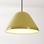 Hanglamp Calyx in glanzend khaki groen met witte binnenkant