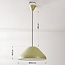 Hanglamp Evara in khaki groen met witte binnenkant