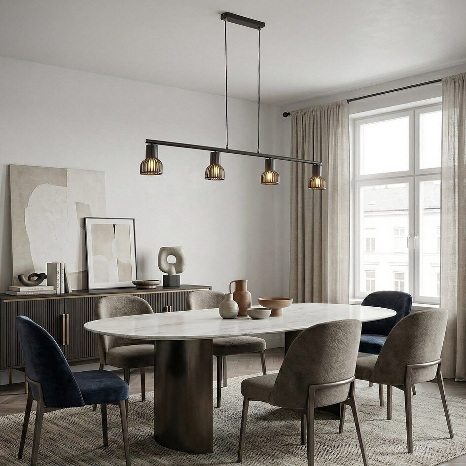 Industriële zwarte hanglamp - Xavier