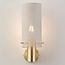 Wandlamp Malha - gouden armatuur met geperforeerde kap