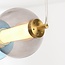 Suspension design Movar avec LED et boules en verre colorées - dimmable par triac