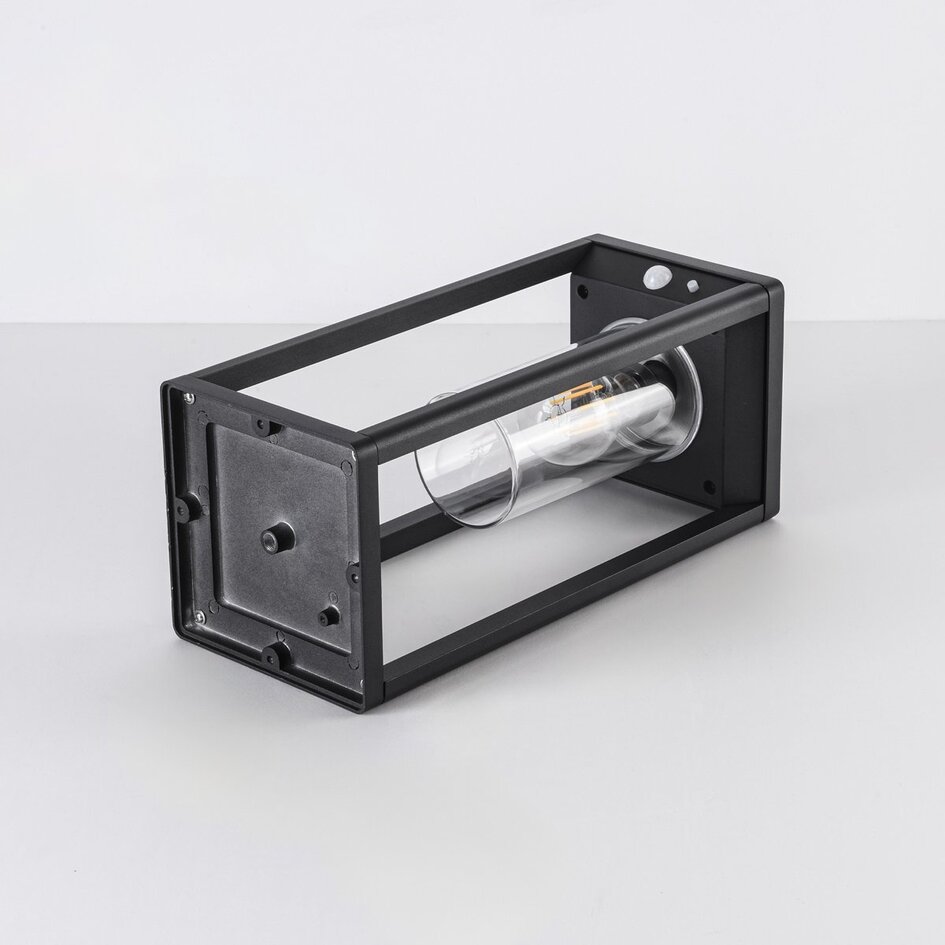 Moderne solar staande lamp zwart met sensor - Illumina