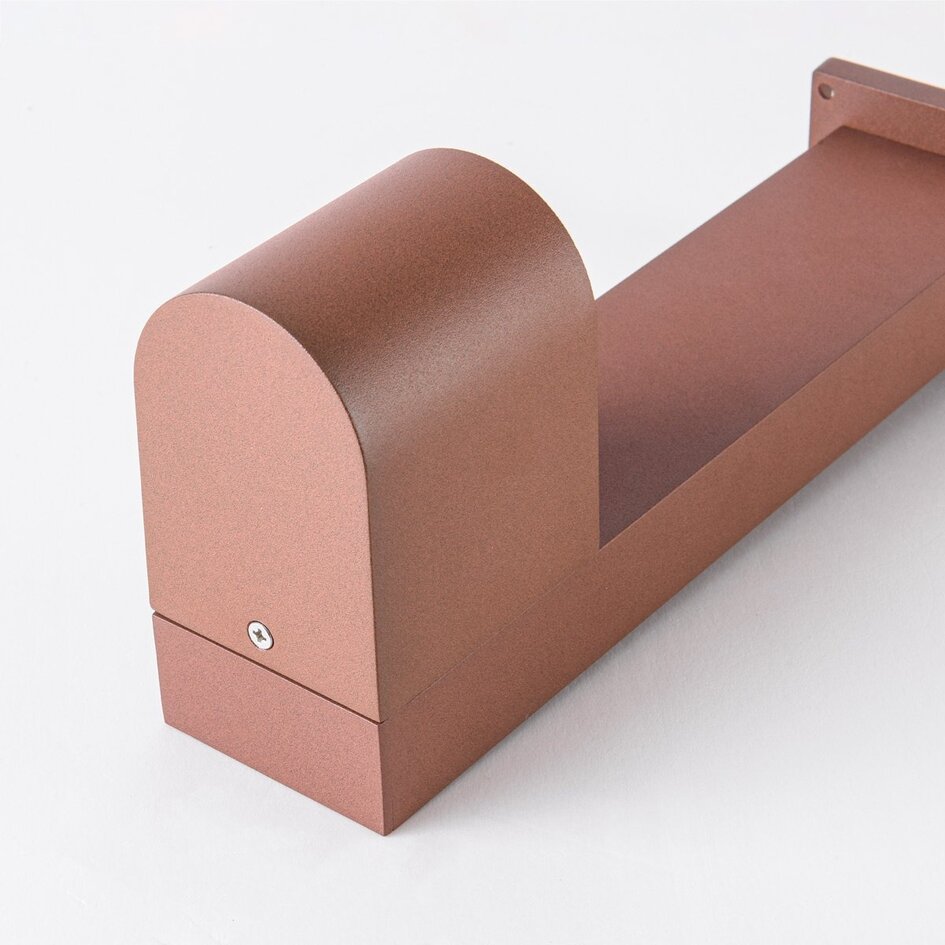 Industriële staande buitenlamp Simone - roestbruin 30 cm