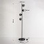Staande lamp 4-lichts zwart met smoke glas - Pippa
