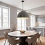 Hanglamp Siza Ø77 cm - gevouwen grijze textiellook