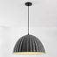 Hanglamp Siza Ø77 cm - gevouwen grijze textiellook