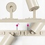 Moderne 1-fase railsysteem van 3 meter met Jill spots - beige