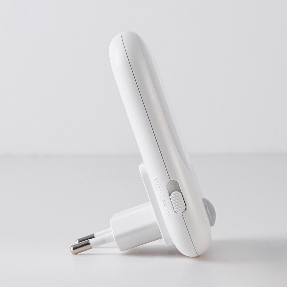 Lampe à prise avec détecteur de mouvement - blanc