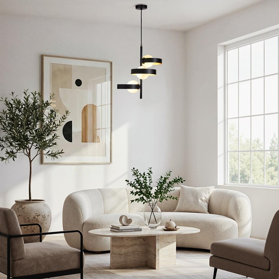 Moderne hanglamp mat glas - James