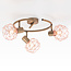 Koperkleurige plafondlamp 3-lichts - Russet
