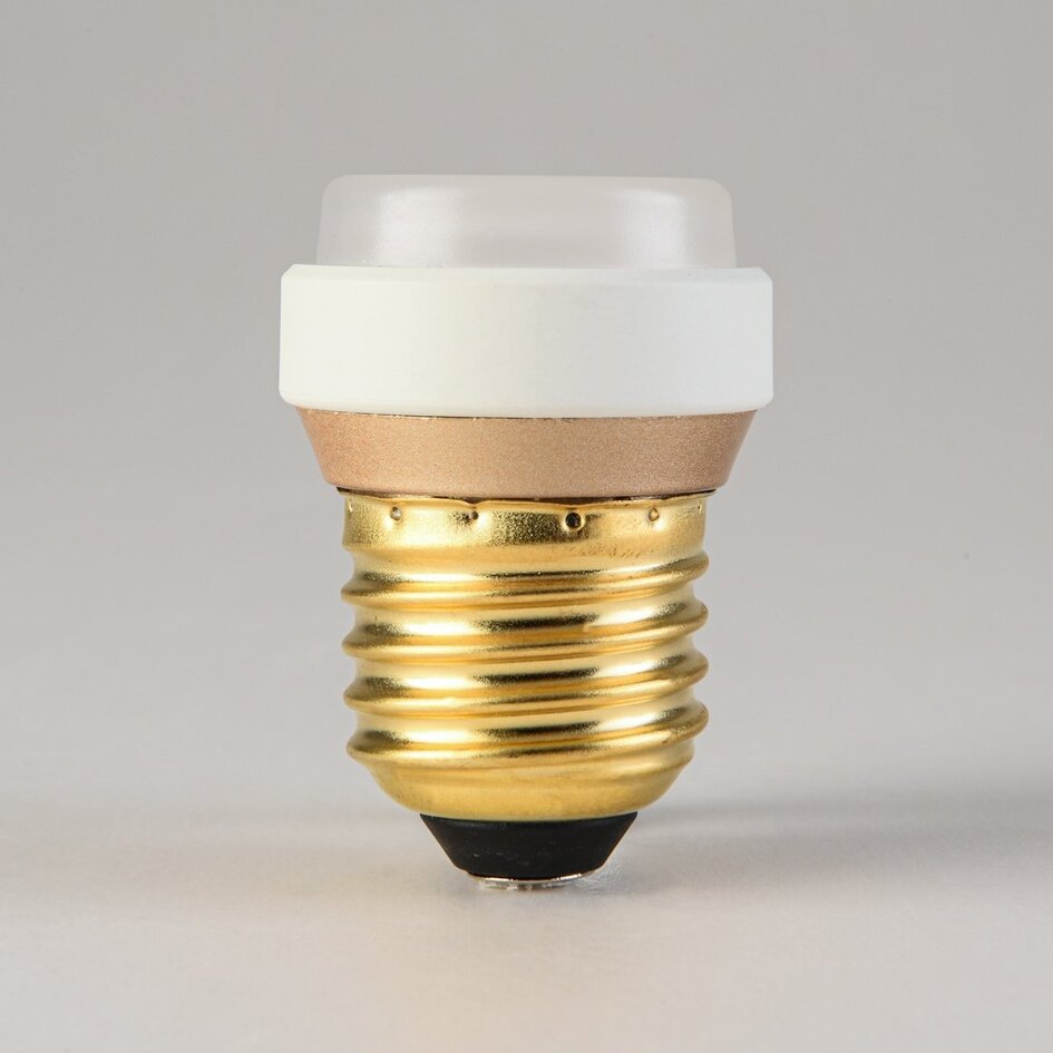 Ampoule LED E27 3,5 W, Ø 35 mm avec anneau blanc, dimmable à 3 étapes, 2700 K