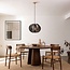 Hanglamp Celina - zwart met rotanlook