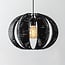 Hanglamp Celina - zwart met rotanlook