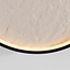 Plafonnier Cercul Ø40 cm noir avec effet pierre blanc cassé – dimmable à 3 étapes